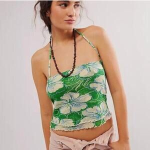 NWT Free People Poppy Floral Tube Top Size Large